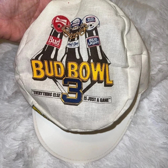 Vintage Other - Vintage Bud Bowl 3 Budwiser, Bud Dry, and Bud Light Vintage Hat Made in USA